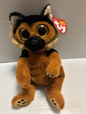 Ty Beanie Baby Boos Bellies ACE the German Shepherd Dog Plush Toy New Free Ship