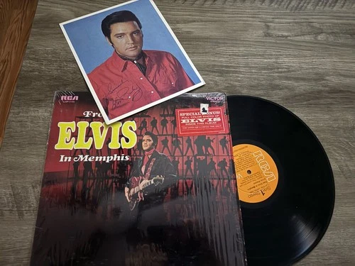 Elvis Presley LP “From Elvis In Memphis” LP 1969 Orange Lbl Shrink & Photo!