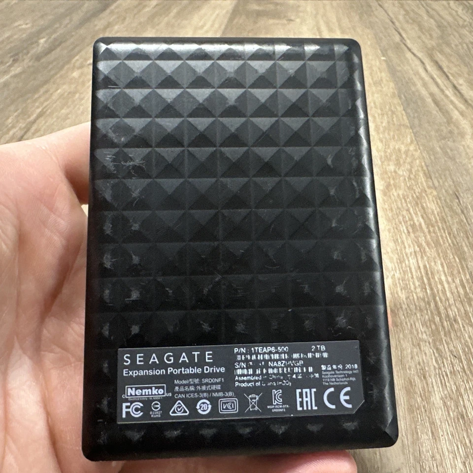 Seagate SRD0NF1 2TB Storage Portable External Hard Disk Drive - Image 4 of 4