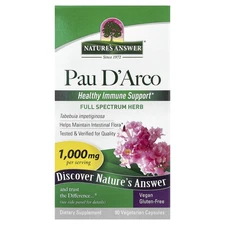Pau D'Arco, 90 Vegetarian Capsules (500 mg per Capsule)