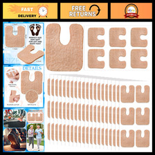 120 Pcs U-Shaped Callus Pads - Thick Felt Corn Cushions for Foot Pain Relief