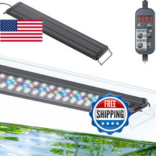 Pawfly 26 W Aquarium LED Light for 24" to 30" Tanks 24/7 Extendable Fish Tank Li
