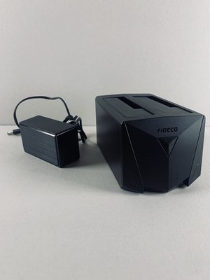 FIDECO USB 3.2 Gen 1 to Hard Drive Docking Station, Dual Bay Type-C 