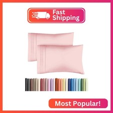 Queen Pillow Cases Set of 2 - Ultra Soft Hotel Quality Pillowcase Covers - Comfy