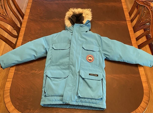 OTTIME CONDIZIONI Parka donna Medium Canada Goose Expedition in topazio blu