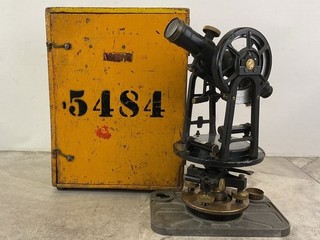 Keuffel & Esser Surveyor Transit with Compass includes Wood Storage Box