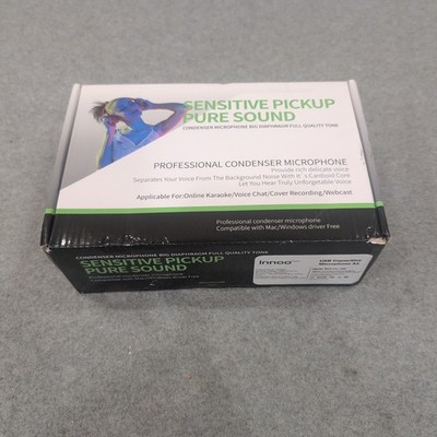Innoo Tech BM858 Professional USB Condenser Microphone A1 Black for PC Mac