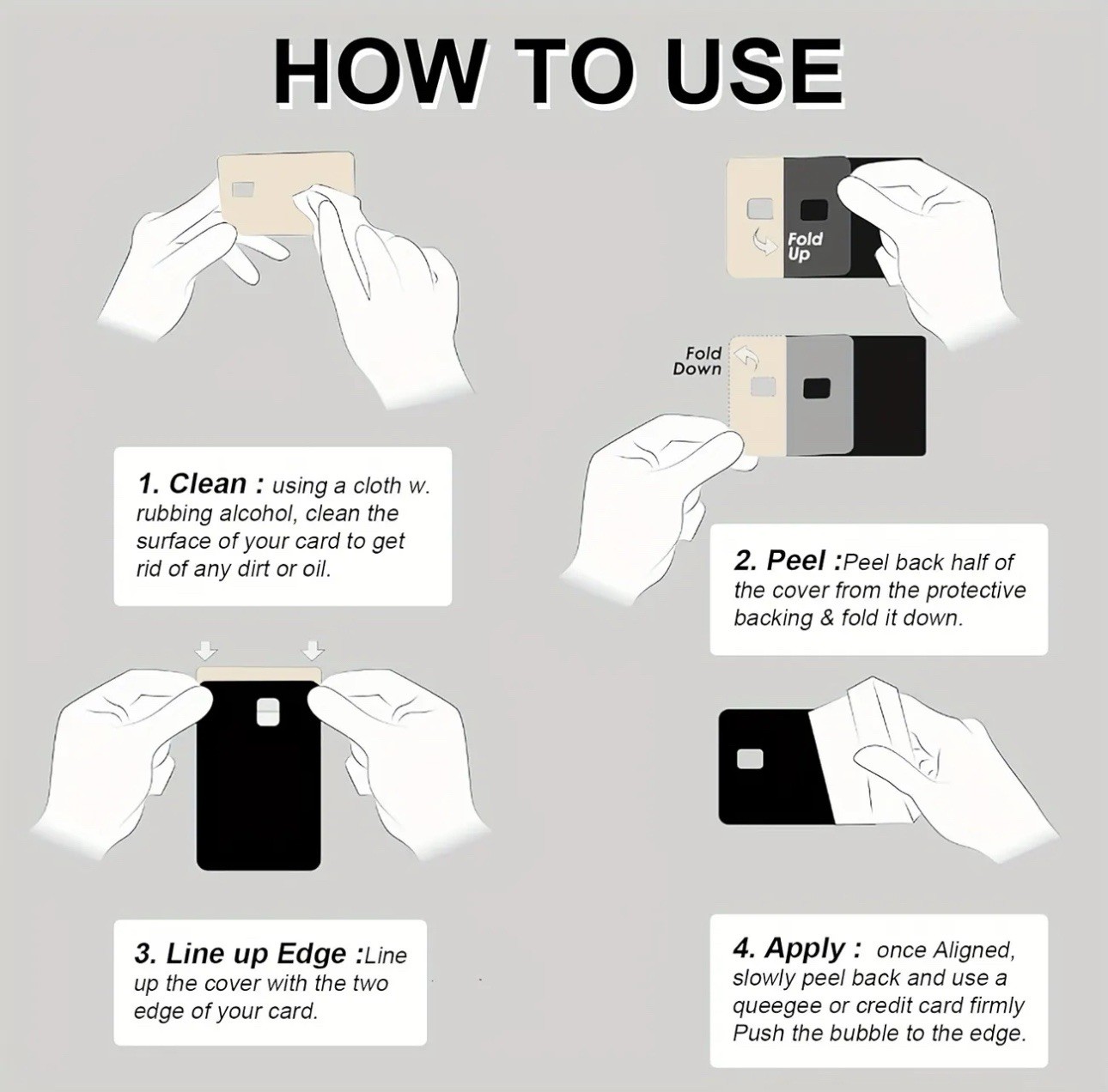 USA US Flag America WE THE PEOPLE Credit Debit Card Skin Sticker Set 2PCS