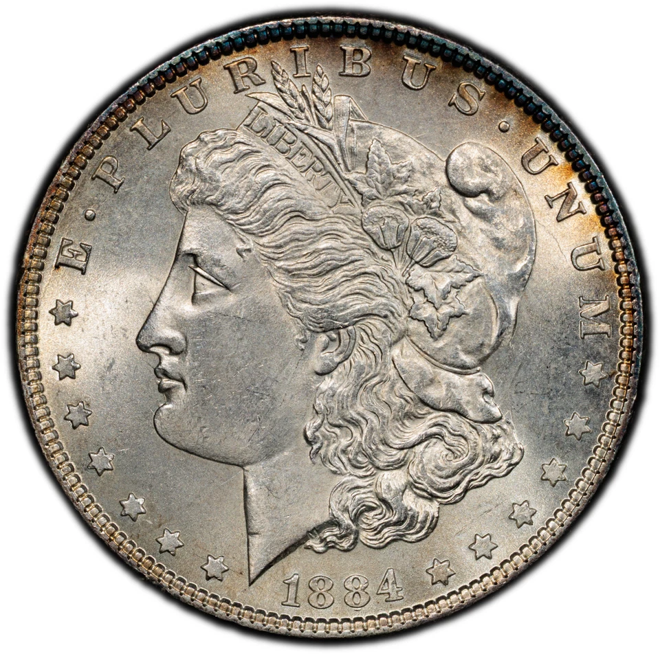 1884-P  $1  MORGAN SILVER DOLLAR  "VAM 2A PARTIAL E REVERSE  PCGS MS64 #57501206 - Image 4 of 4