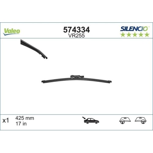 Wischblatt Valeo 574334 Silencio Rear FüR Mercedes Benz Mercedes Benz Land Rover-image