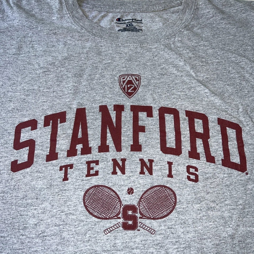 Camiseta Campeón Pac12 Emitida Oficial Equipo de Tenis de la Universidad de Stanford 2XL Nueva Sin Etiquetas Foto 2 de 4