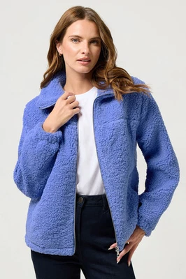 M&Co Women's Zip Through Fleece Jacket - Image 1 of 4