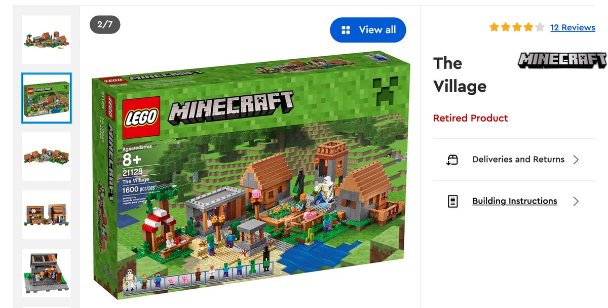 LEGO Minecraft: The Village (21128) for sale online - Main Image