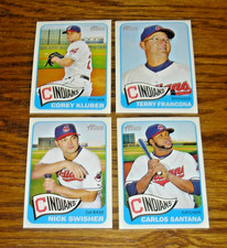 2014 Topps Heritage INDIANS Lot (14) w/ Corey Kluber, Terry Francona, N Swisher