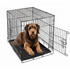 30 Inch Dog Crates for Large Dogs cat Folding Mental Crates Dog Kennels Metal