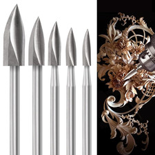 Set Di Punte Da Trapano per Intaglio Del Legno, 5 Pezzi Con Gambo Da 1/8 Di Poll
