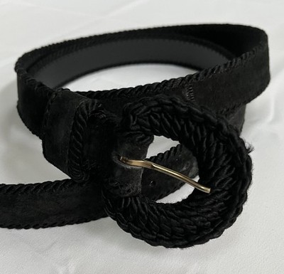 Vintage Black suede belt Belt - Black Suede – Natalino main image 2