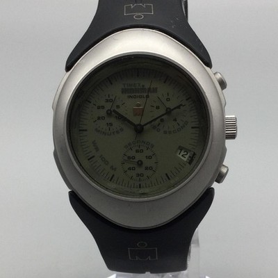 Timex Ironman Speedy Indiglo Mens Watch 35mm Chronograph 100M New Battery