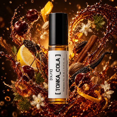 Tonka Cola Roll-On EDP 0.34oz Unisex 10 ML Fragrance Oil TONKA_COLA by OLFX