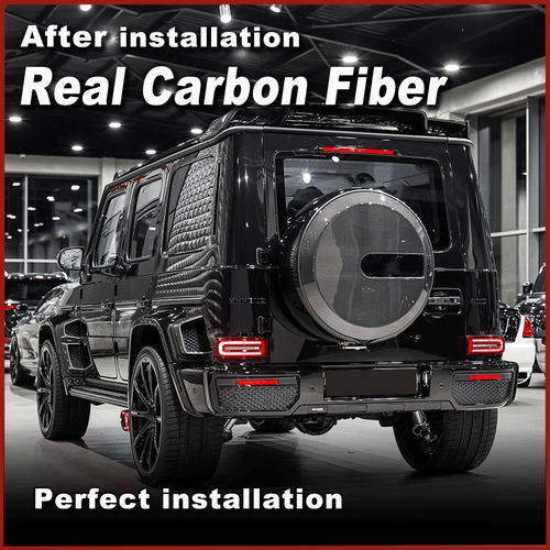For Mercedes Benz G-Class W463 G63 G65 REAL Carbon Spare Wheel Tire Cover - Picture 6 of 14