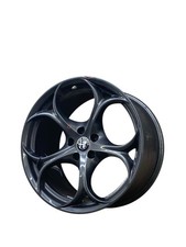 2017-2025 Alfa Romeo Giulia 19x10 Rear Wheel Rim Dark Gray *Curb Rash* 156112959