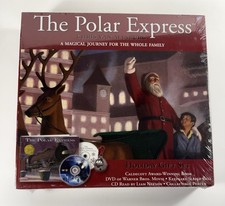 The Polar Express Holiday Gift Set DVD CD Book  Sleigh Bell Van Allsburg Sealed