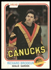 1981-82 O-Pee-Chee #331 Richard Brodeur Vancouver Canucks