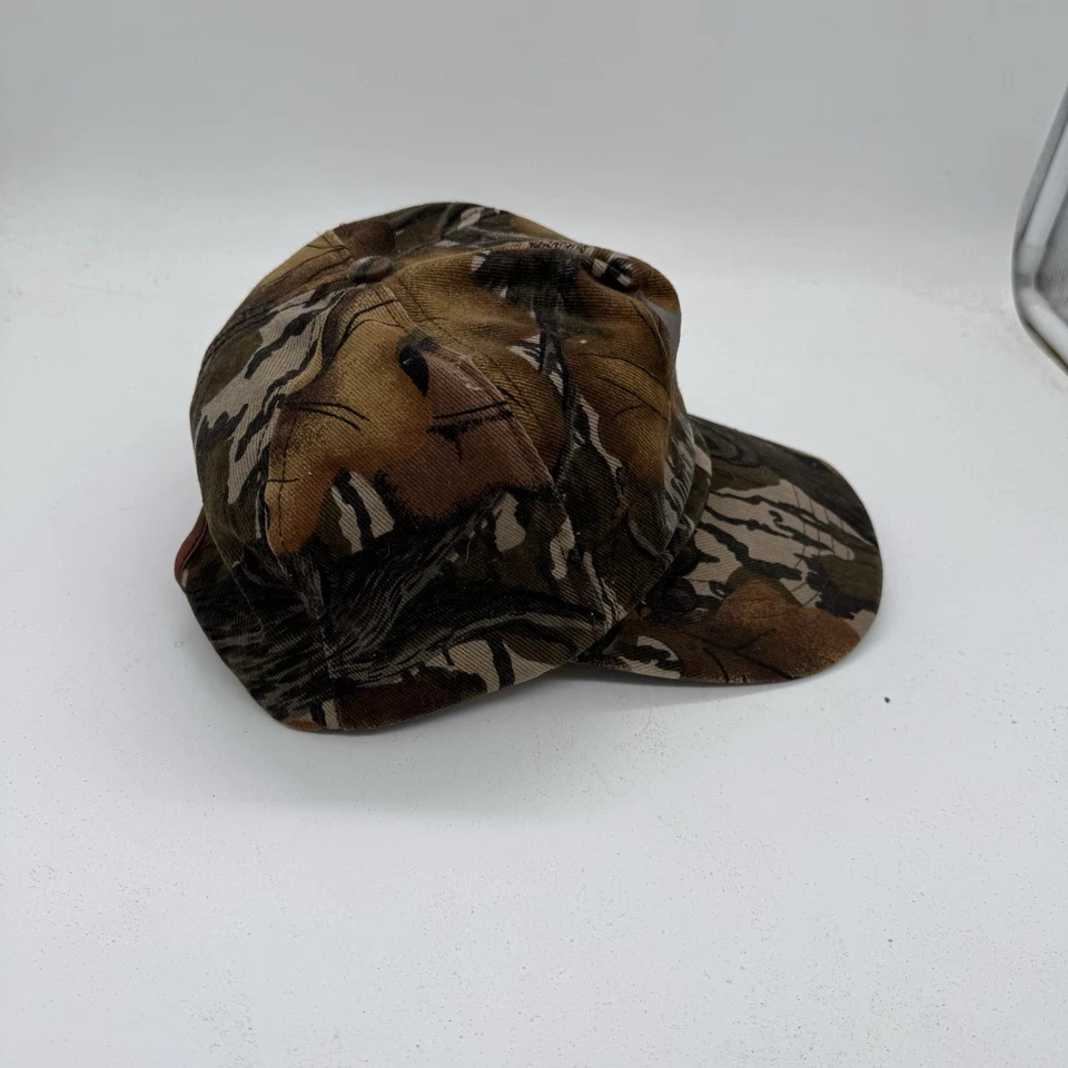 Vintage Mossy Oak Fall Foliage Gander Mountain Camo Snapback Hat Cap Made USA - Image 3 of 4