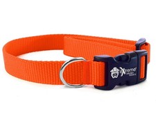 Extreme Consumer Products Rugged Nylon Dog Collar Orange - The Heavy Duty Adj...