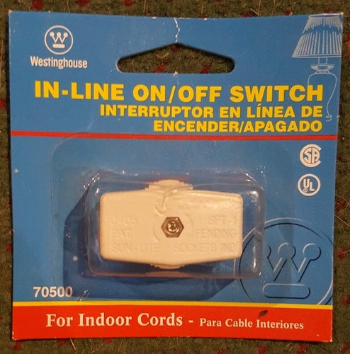 Westinghouse Lighting 70500 In-Line On/Off Switch For Indoor Cord | eBay