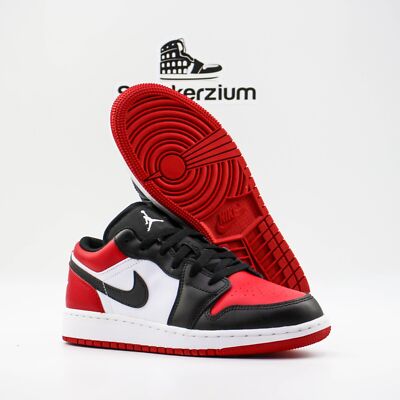 Nike Air Jordan 1 Low 'Bred Toe Chicago' Black 553558-612