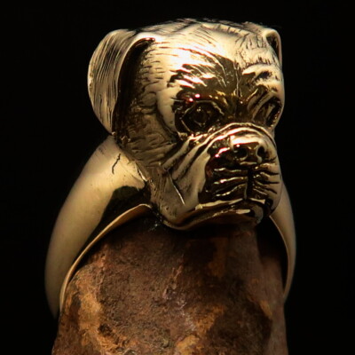 BOXER RING, MENS COSTUME RING, PET LOVER RING, DOG RING, BOXER HEAD ...