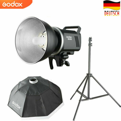 Godox MS300 2.4G Bowens Studio Blitz + AD-R6 Reflektor + 95cm Softbox +Stativ