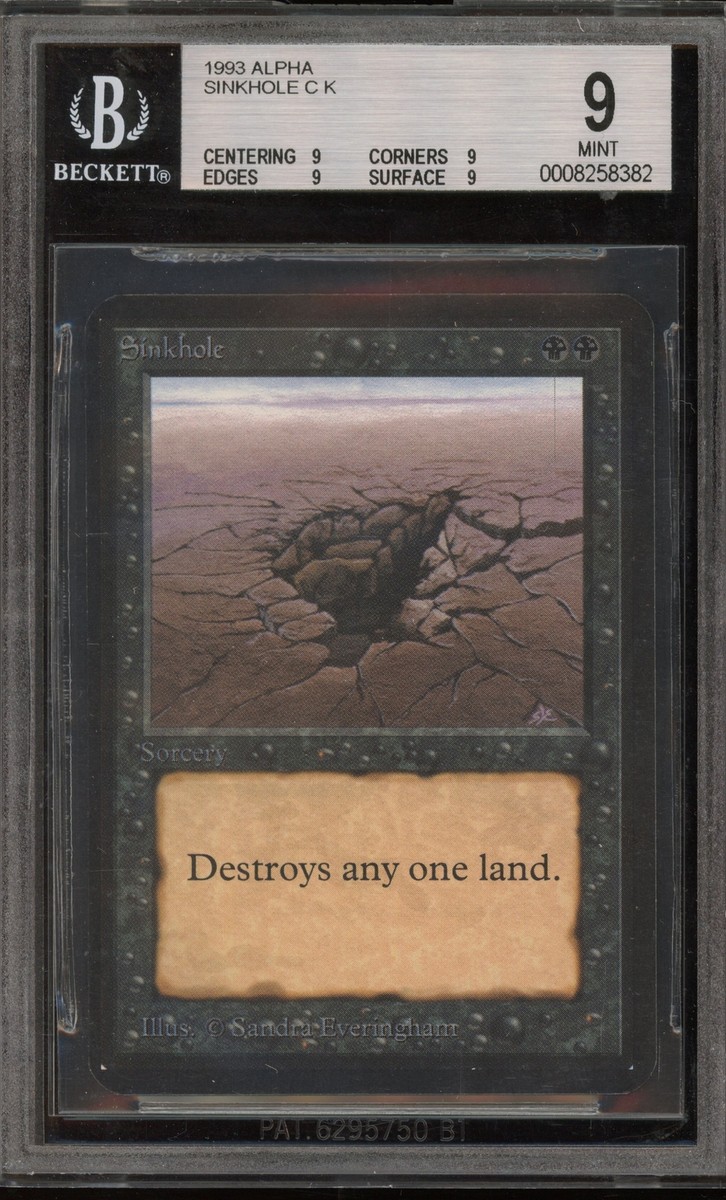 Magic the Gathering MTG Sinkhole Alpha BGS 9 Mint | eBay