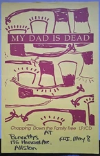 My Dad Is Dead - Original Show Flier Merge Records Bunratty's Boston 199?