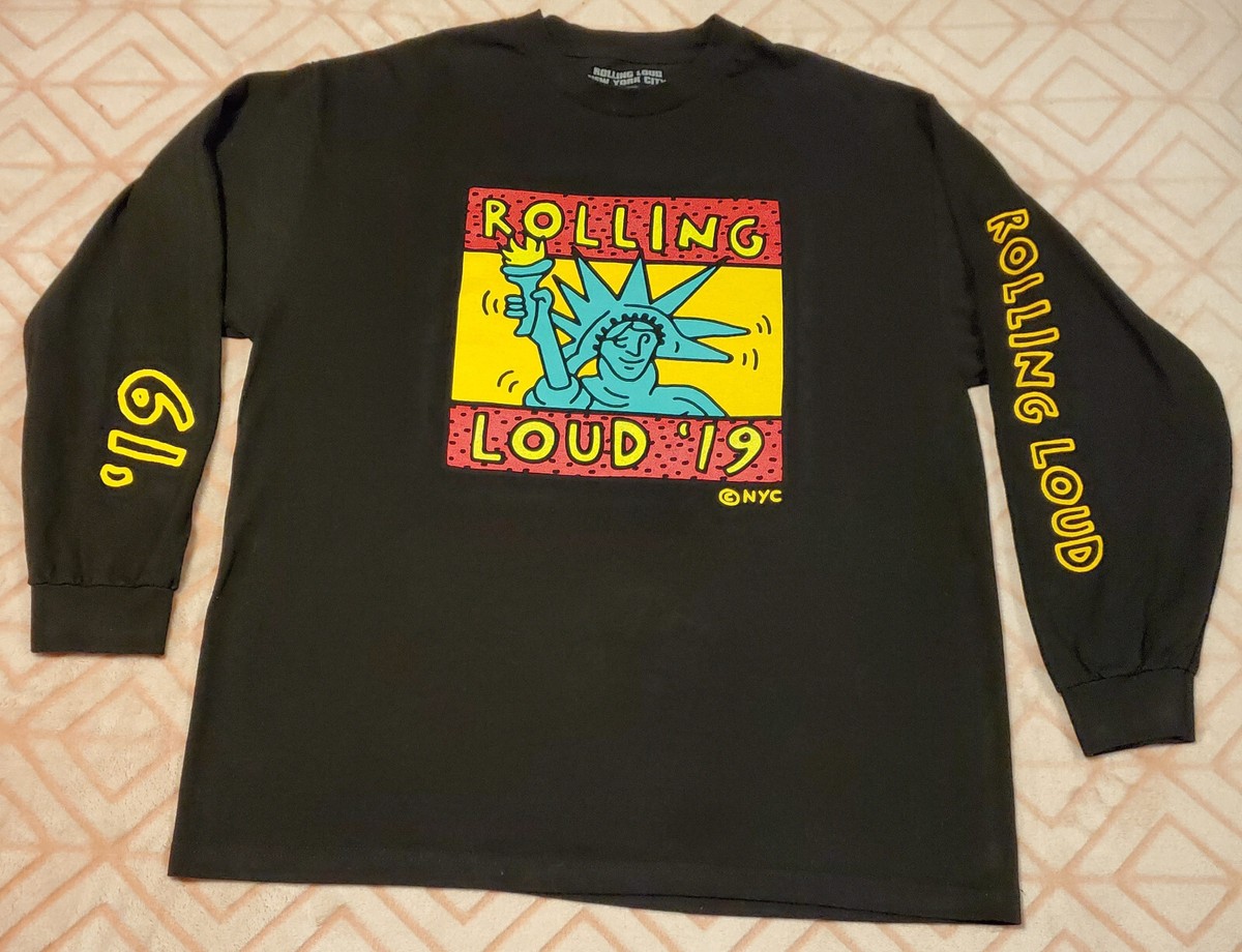 ROLLING LOUD NYC 2019 Queens Long Sleeve T-Shirt XL Travis Scott