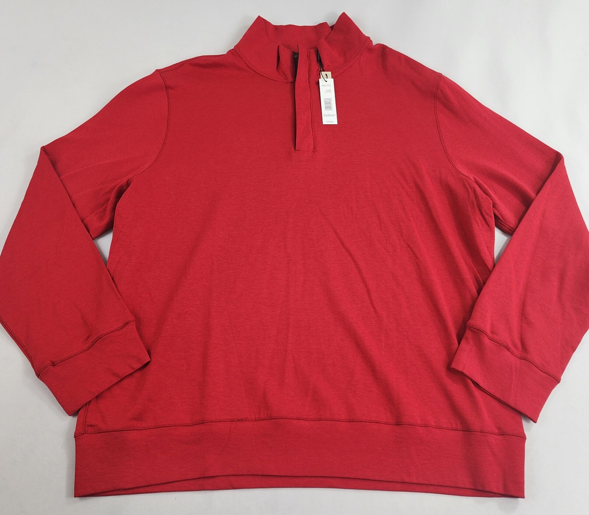 Tahari shirt adult 2XL H406426M long sleeve winter red zip $68