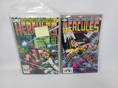 HERCULES : PRINCE OF POWER #1 & 2 1982 Marvel High Grade 2 Book Lot