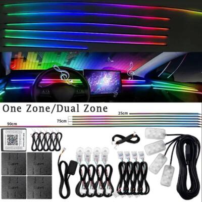 6/10/14/18 in 1 LED Auto Ambiente Lichter RGB 213 64 Farbe Acryl Streifen Symphony