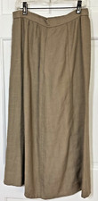 THE VILLAGER WOMENS SKIRT BEIGE SIZE 12 MADE IN USA EUC