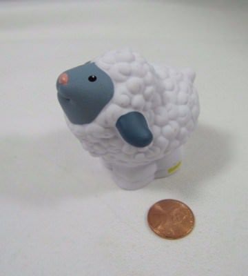 Fisher Price Little People Christmas Nativity Sheep Shepherd Looking Up #2