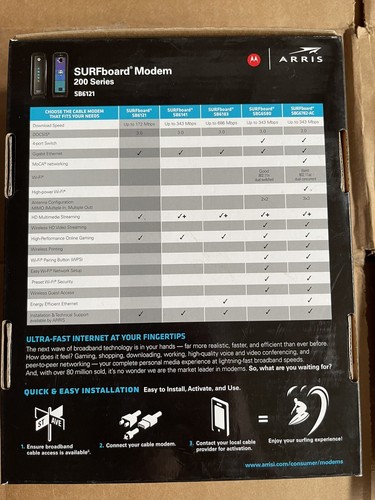 Motorola SURFboard eXtreme (SB6121) 222.64 Mbps Working in Great Condition - Picture 11 of 11