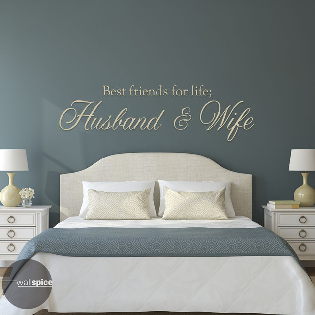 Sticky Wall Vinyl Best Friends for Life Husband and Wife Wall Decal
