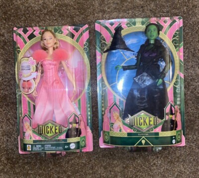 Mattel Wicked Movie Glinda & Elphaba Dolls MISPRINT ERROR BOX URL New 2024