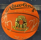 DUKE BLUE DEVILS 1991 NCAA FINAL 4 TOURNAMENT BASKETBALL AUTOGRAPHED BY 6