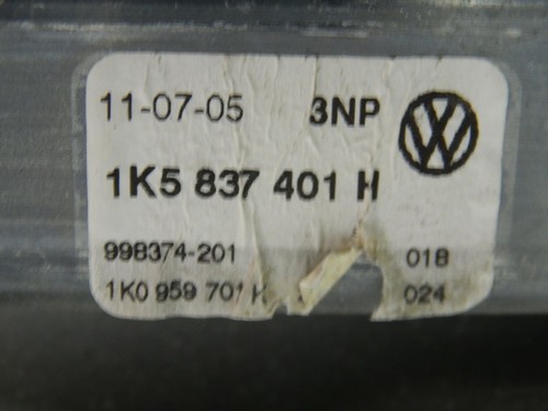 VW Jetta III 1K2 Fensterheber Vorne Links elektrisch 1K5837461B 203024 - Picture 3 of 5
