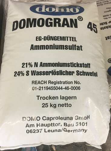 Domogran 25kg Ammoniumsulfat Dünger Rasendünger Stickstoffdünger