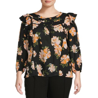 frilly blouse plus size