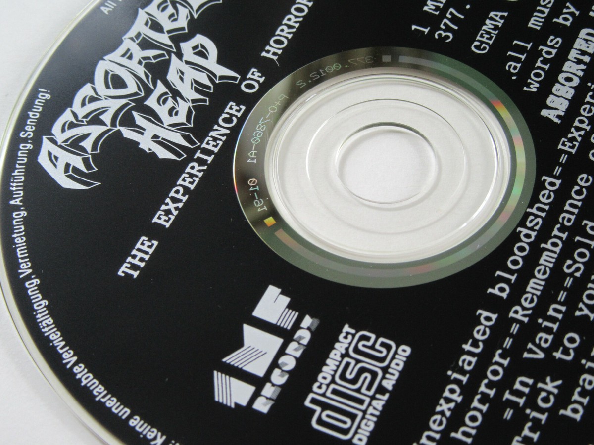 ASSORTED HEAP The Experience of Horror CD 1991 THRASH MEGA RARE