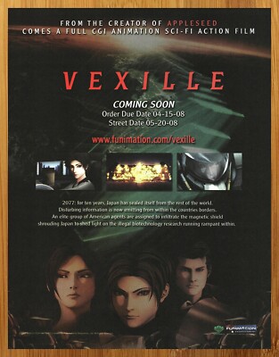 2007 Vexille Print Ad/Poster Appleseed CGI Animated Anime Movie Promo Wall Art